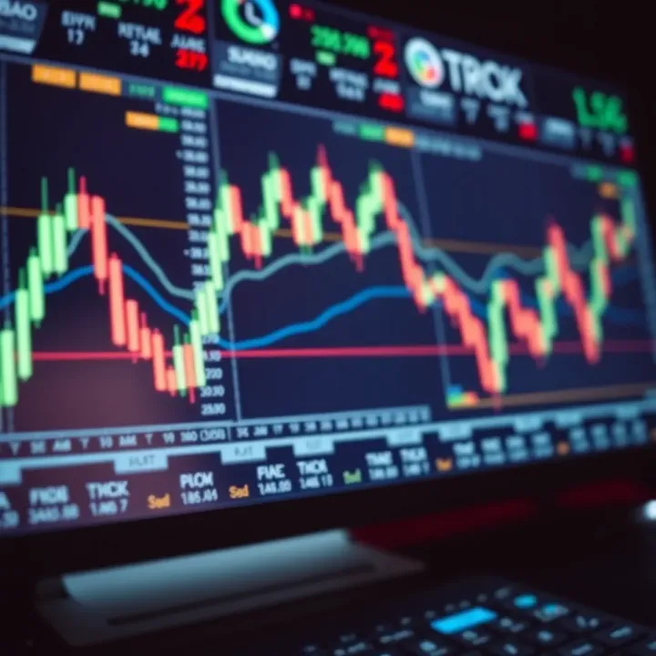 Forex trading platform interface showing currency pair charts and trading tools
