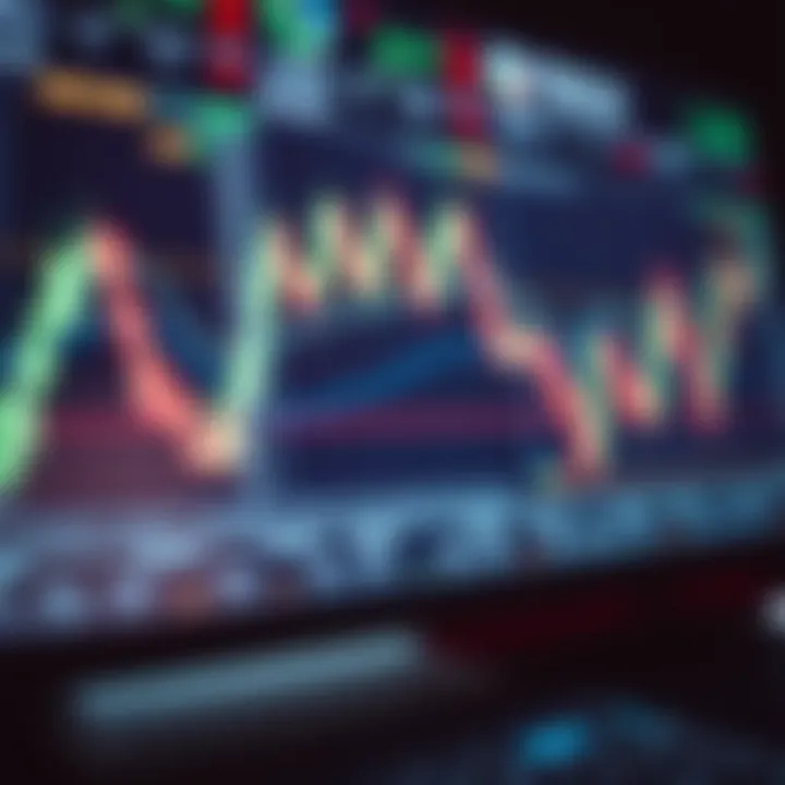 Forex trading platform interface showing currency pair charts and trading tools