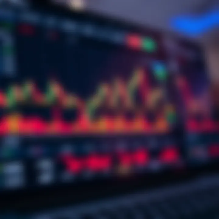 User interface of a trading platform showing charts and market data