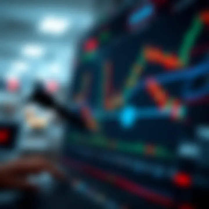 Understanding Binary Options Trading in Colombia Conceptual illustration of binary options trading with financial charts and digital interface