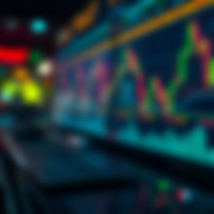 Conceptual illustration of risk management and strategy planning in binary options trading