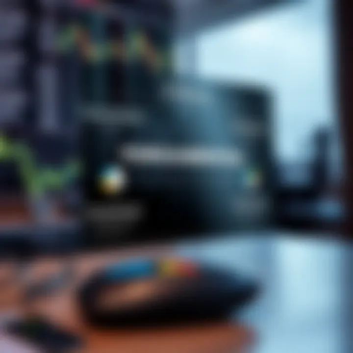 Diagram illustrating fundamental analysis concepts with financial statements and economic data