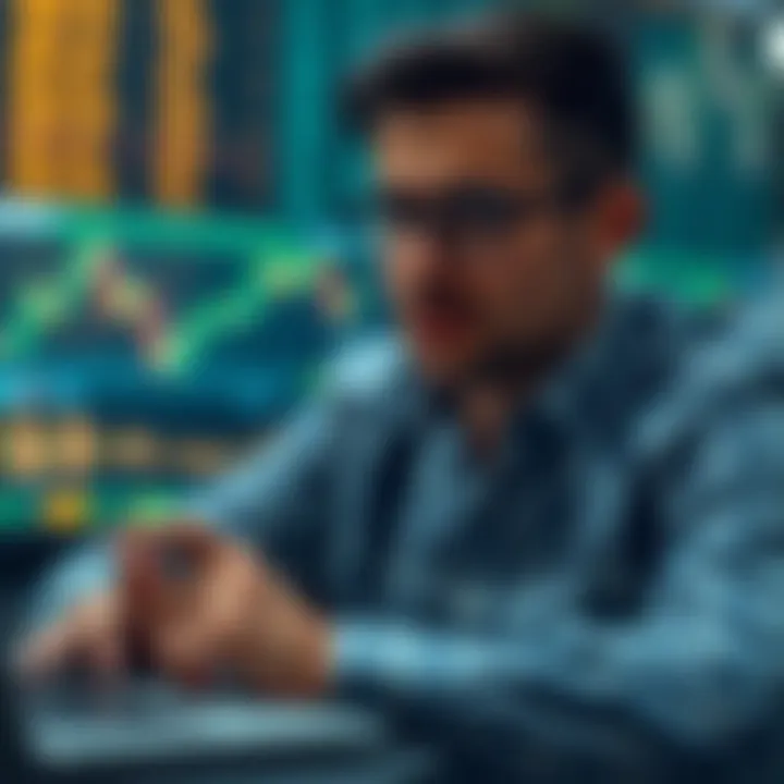 Conceptual illustration of financial risks and regulations in binary options trading