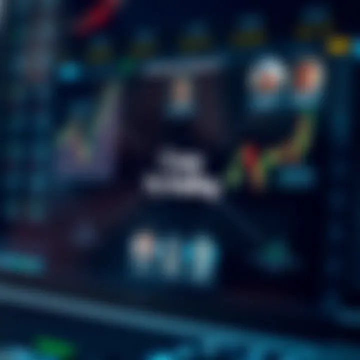 Diagram illustrating the concept of copy trading with interconnected financial graphs and trader profiles