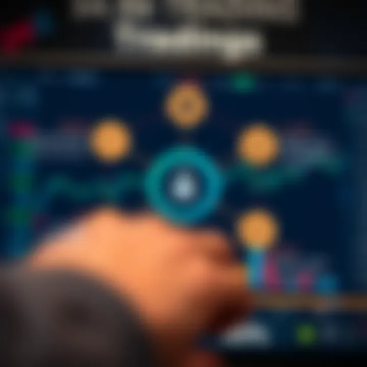 Diagram illustrating key features of a secure online trading platform including risk management and analytical tools