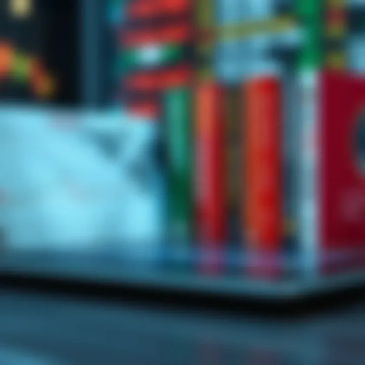 Key Technical Analysis Books for Enhancing Trading Skills Collection of trading strategy books arranged on a digital tablet screen