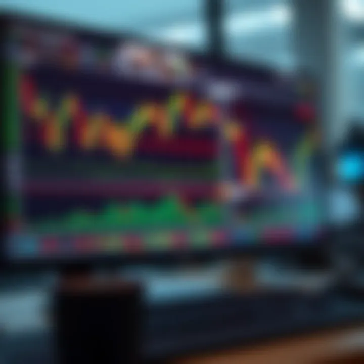 Visual representation of a digital trading platform displaying multiple currency charts and portfolio diversification