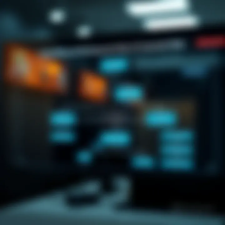 Flowchart showing the control and monitoring of corporate risks over time