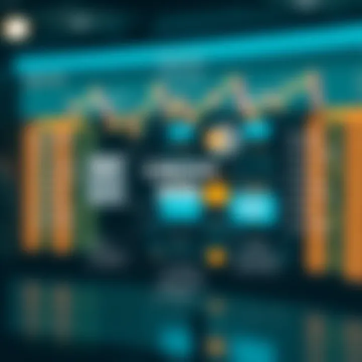 Conceptual diagram illustrating credit risk factors and their impact on financial stability