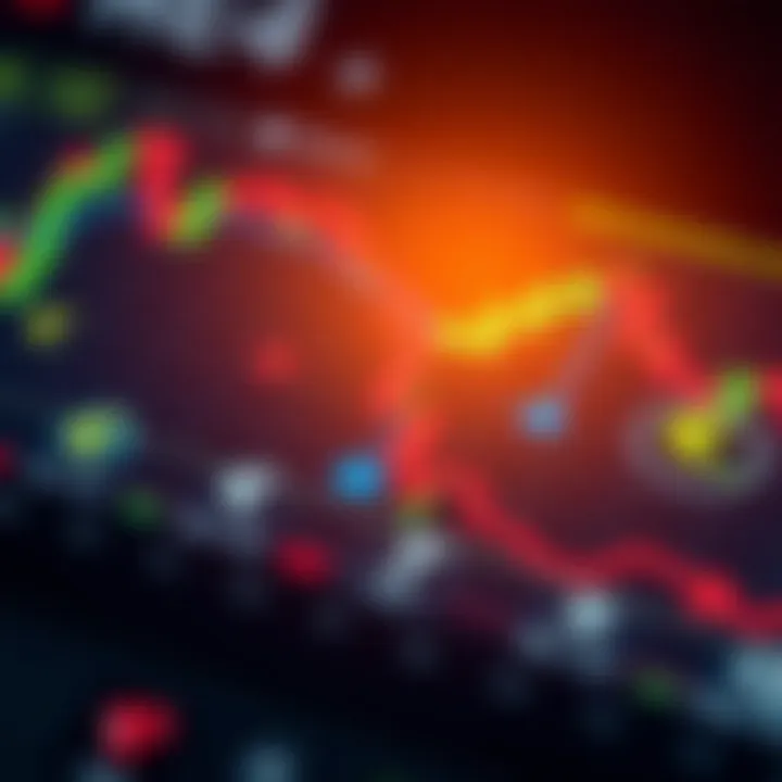 Illustration of currency pairs with Euro and other major currencies symbols connected by arrows
