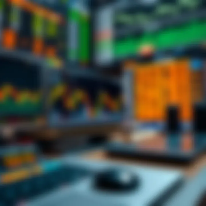 Collection of financial analysis tools including charts, indicators, and PDF resources