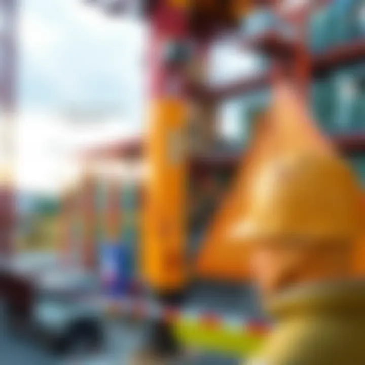 Diagram illustrating risk identification using visual data in construction site analysis