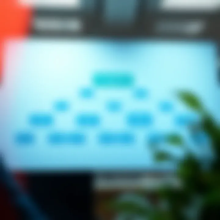 Organizational chart illustrating the structure and roles within a risk management committee