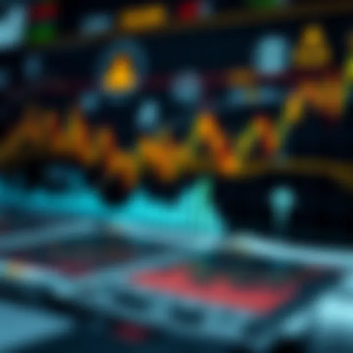 Risk Management Techniques in Binary Options Trading Risk management concepts illustrated with financial graphs and decision-making symbols