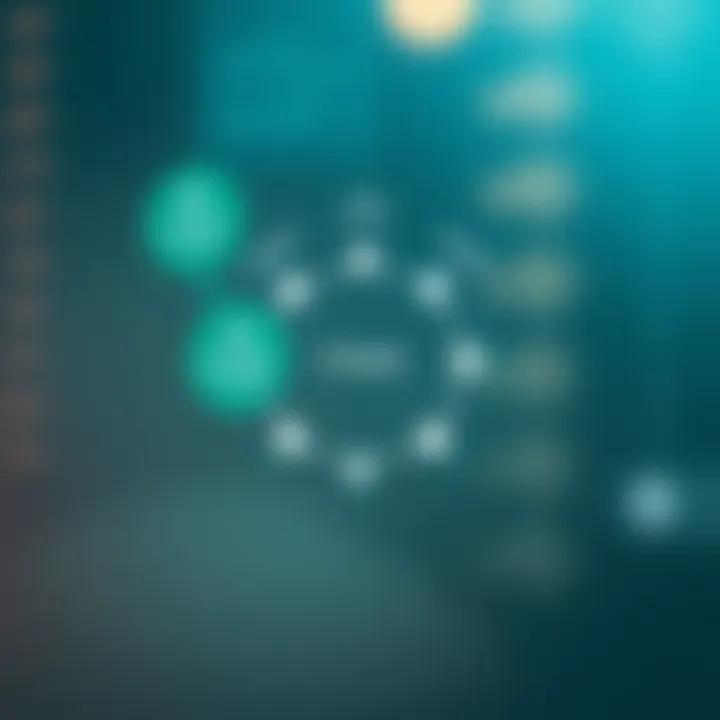 Diagram illustrating key phases of risk management cycle with interconnected elements