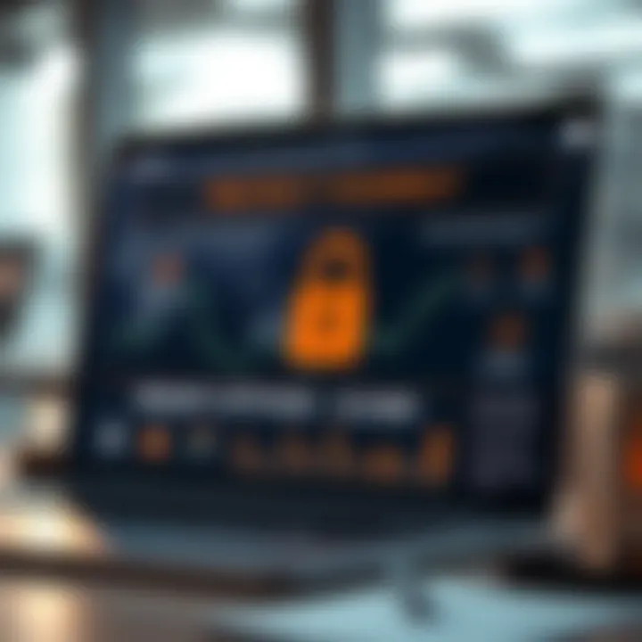 Visual guide depicting security measures and safe investment practices for binary options