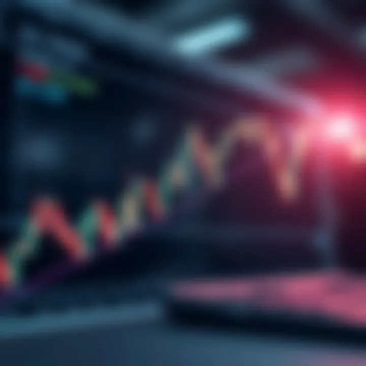 Trading Graph Showing Trend Lines and Support Resistance Levels Graph illustrating trend lines and support resistance levels on a stock price chart