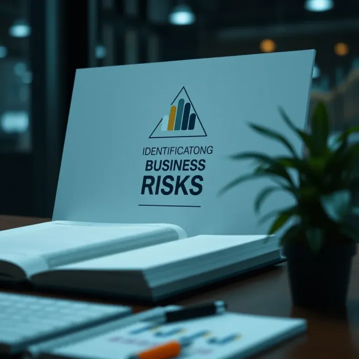 Identifying and Assessing Business Risks for Effective Management Diagram illustrating the identification and assessment of business risks