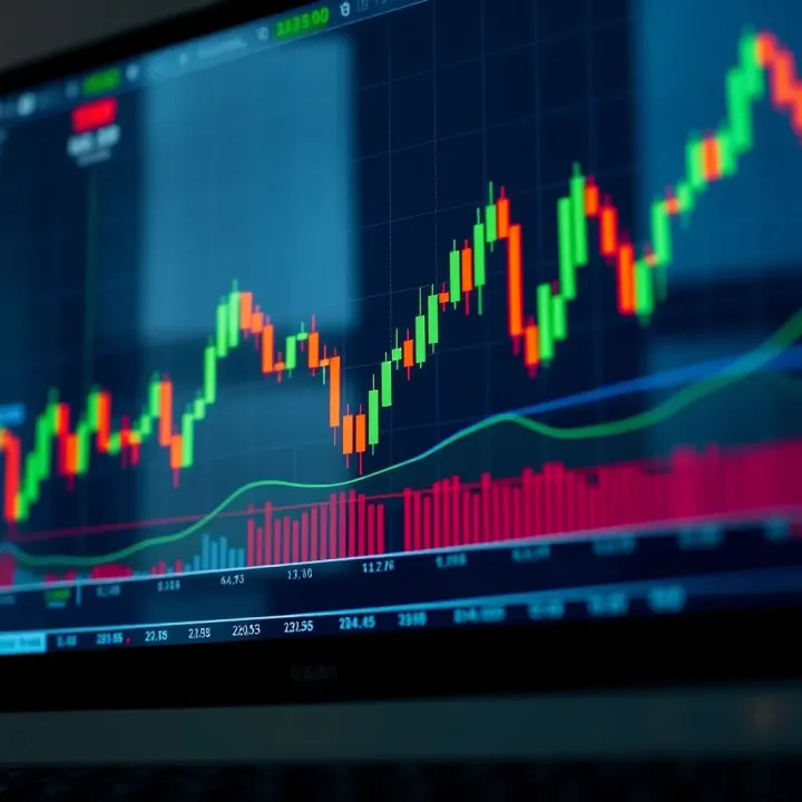 Technical Chart Featuring Bearish Candlestick Patterns Chart displaying multiple bearish candlestick formations for technical analysis