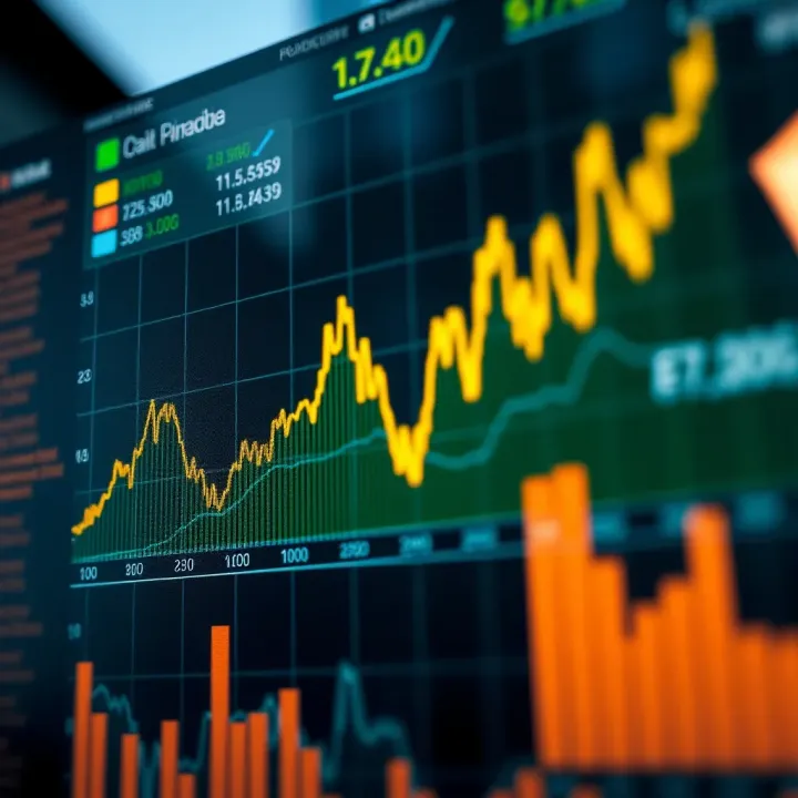 Graph showing the impact of economic indicators on Colombia's financial market