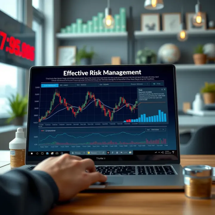 Effective Risk Management in Binary Options Investing Chart illustrating risk management strategies and investment decisions in binary options