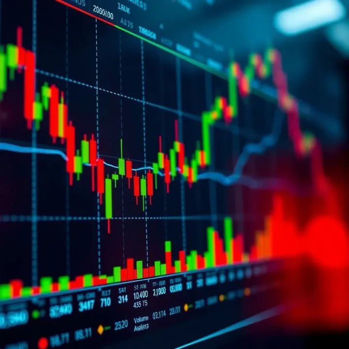 Essential Trading Tools and Techniques for Market Analysis Graph illustrating key trading tools including moving averages, trend lines, and volume analysis on a market chart