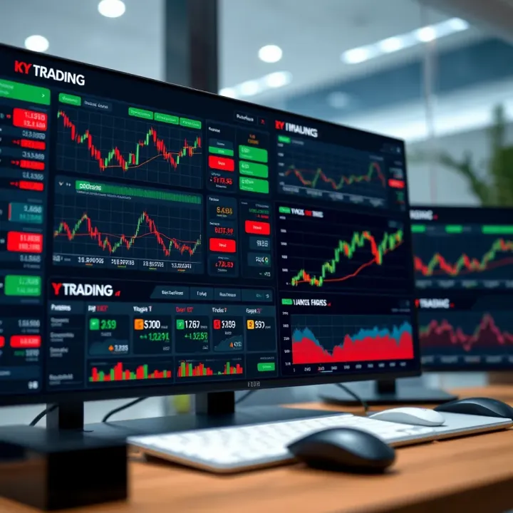 Dashboard displaying various trading tools and analytics for efficient market analysis
