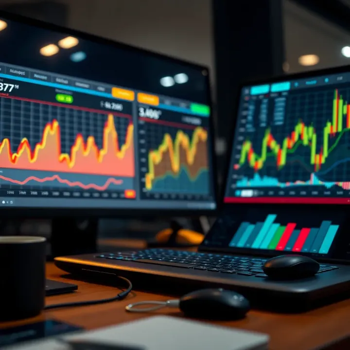 Risk Management Tools for Informed Decisions Visual representation of risk management tools including charts, matrices, and software interfaces for decision making
