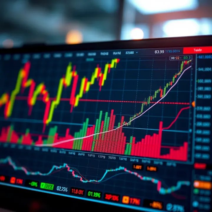 Chart illustrating the use of financial indicators for making informed trading decisions in Colombian market