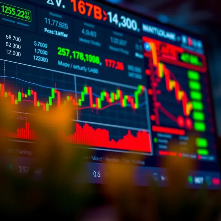 User interface of a free trading platform showing real-time market charts and trading options