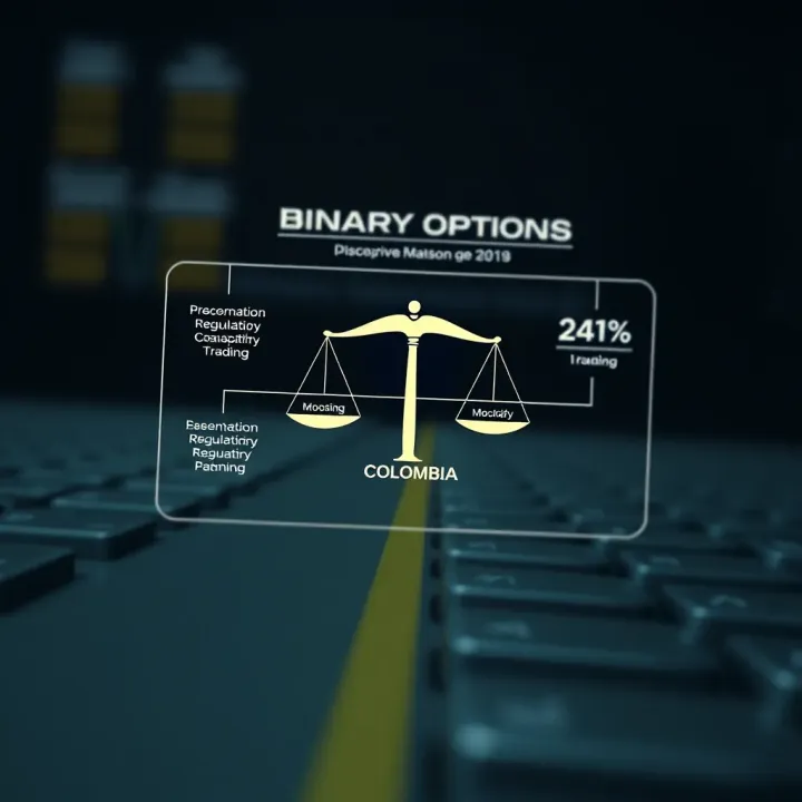 Diagram illustrating the legal framework and regulatory bodies overseeing binary options trading in Colombia