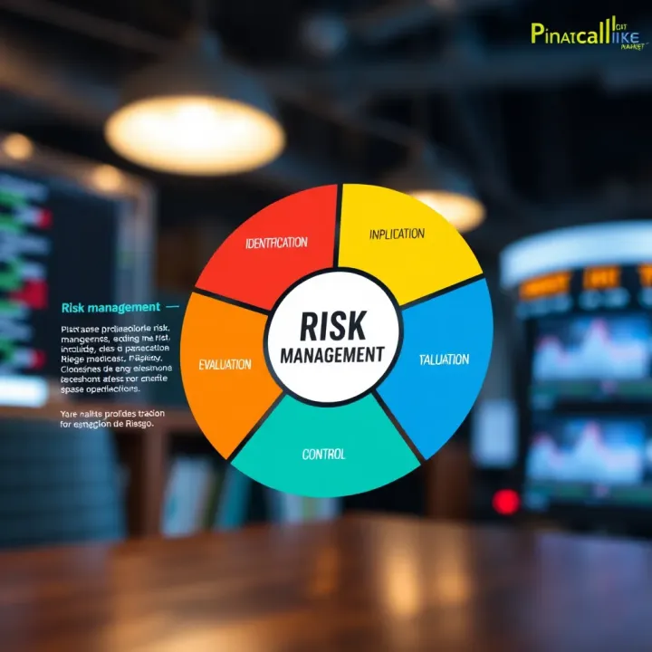 Diagram illustrating the key phases of risk management including identification, evaluation, and control