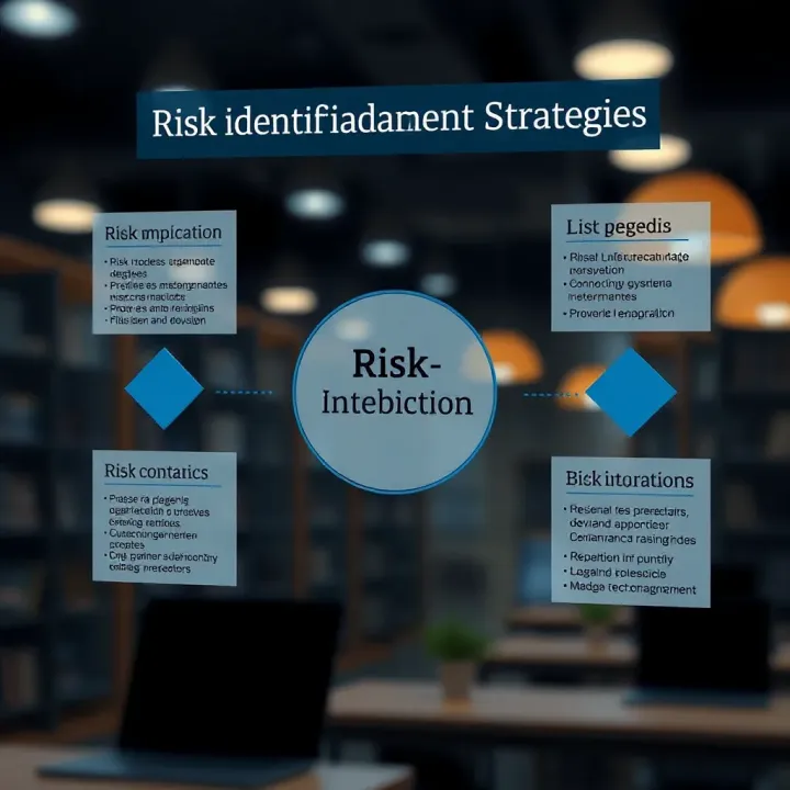 Risk Identification and Management Strategies in Project Analysis Diagram illustrating risk identification and management strategies in project analysis