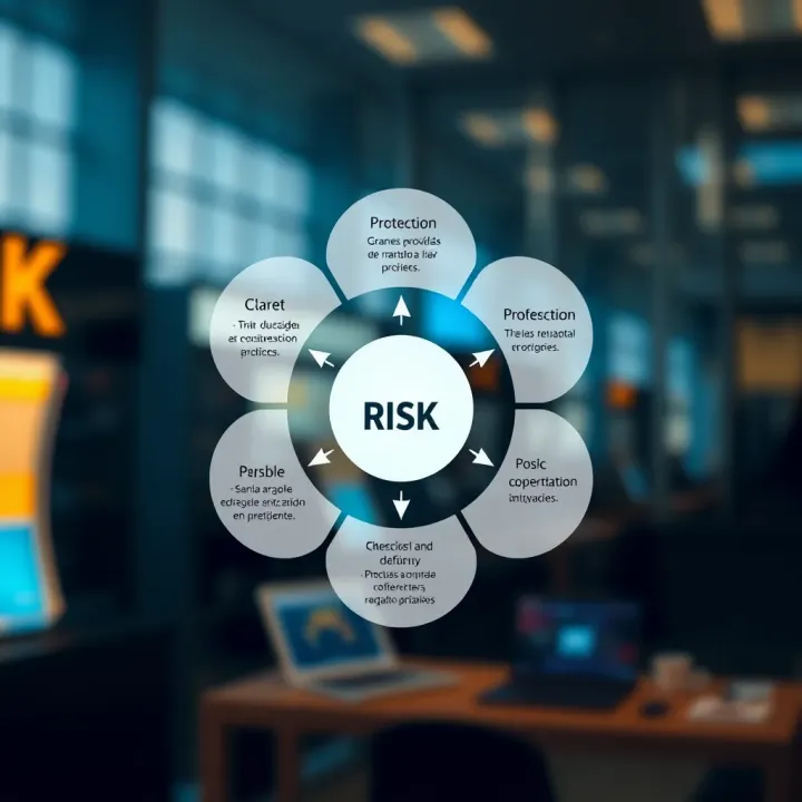 Core Components of Risk Identification and Mitigation Diagram showing key components involved in risk identification, analysis, and mitigation measures