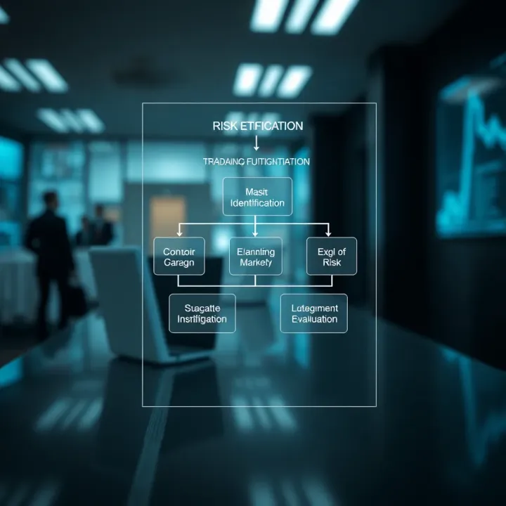 Risk Identification and Mitigation Workflow Diagram showing risk identification, evaluation, and mitigation workflow within a business context