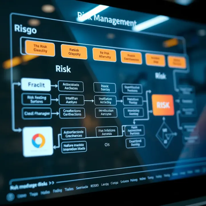 Flowchart illustrating risk identification, analysis, and mitigation strategies in a digital platform