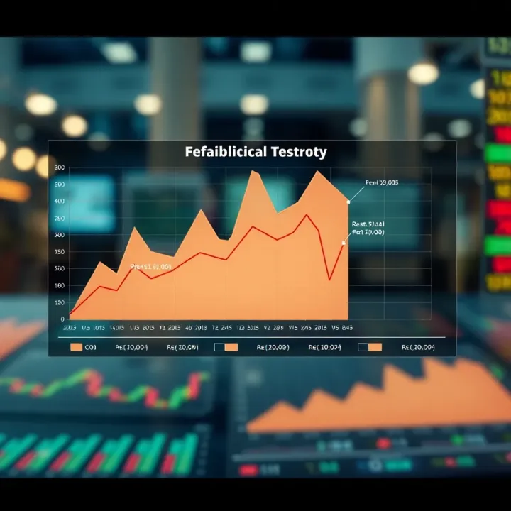 Graph showing project feasibility evaluation with key technical metrics and resource allocation