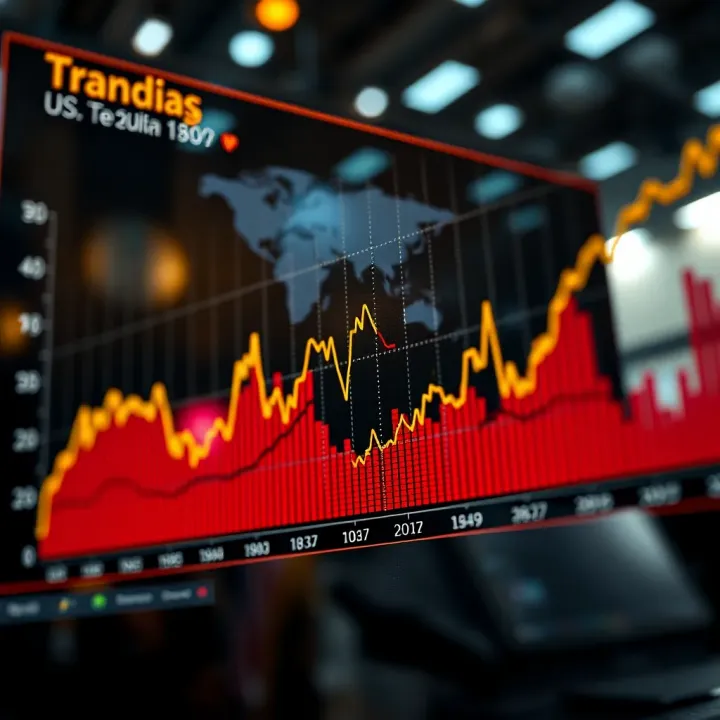 Graph showing trends in major US economic indicators like GDP, unemployment rate, and inflation